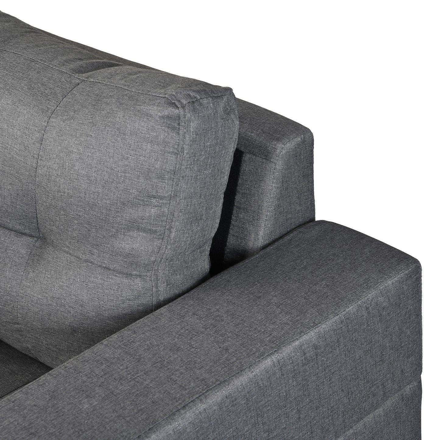 Sectional Sofa Set for Living Room with L Shape Chaise Lounge ,cup holder and Left or Right Hand Chaise Modern 4 Seat