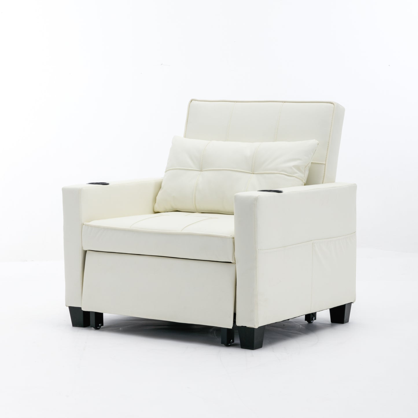 Convertible Futon Chair 3-in-1 Pull Out Sleeper