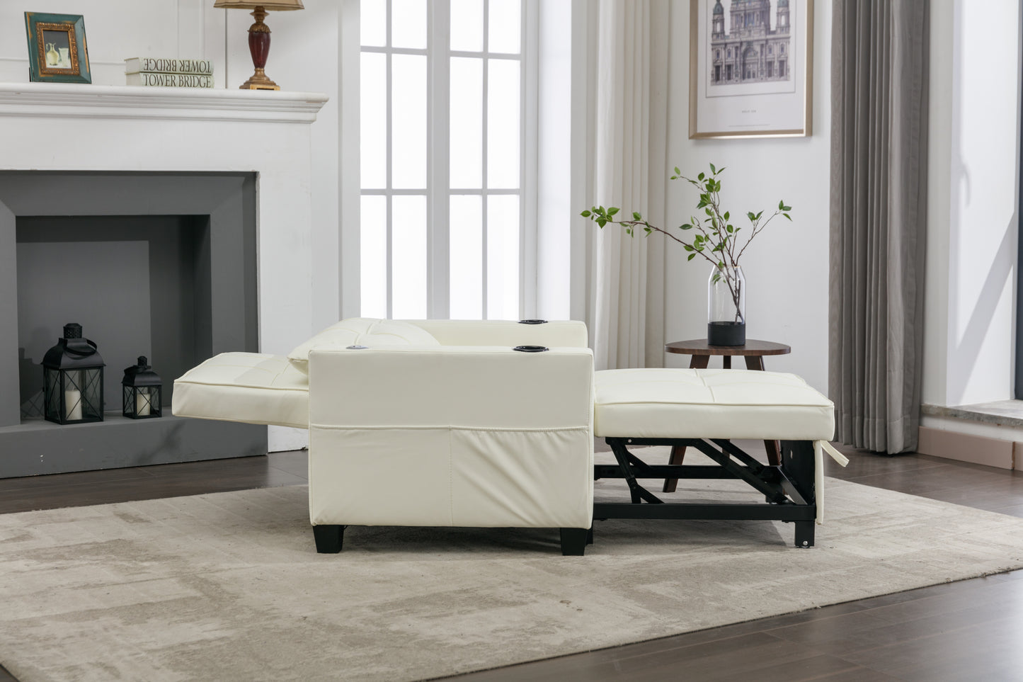 Convertible Futon Chair 3-in-1 Pull Out Sleeper