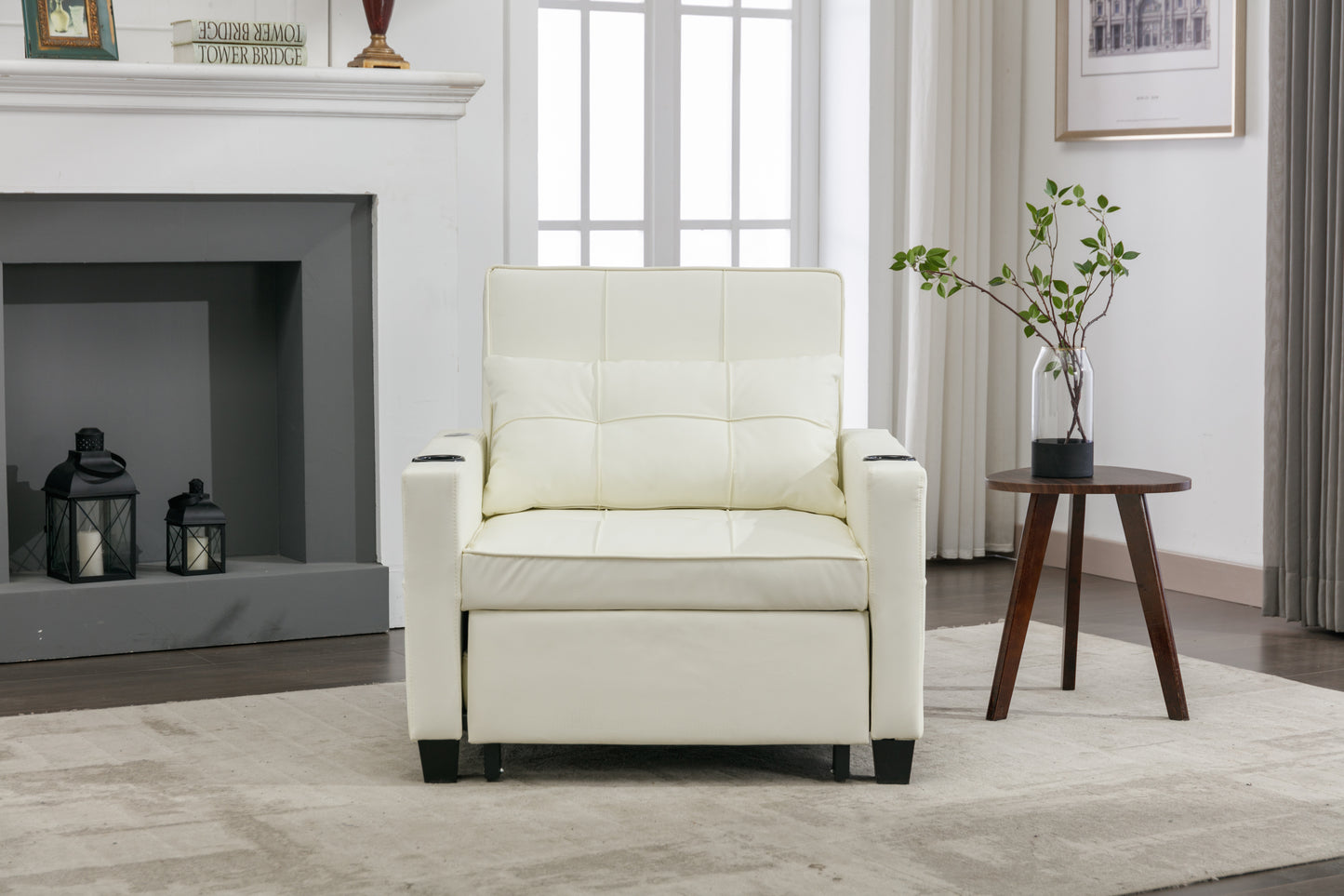 Convertible Futon Chair 3-in-1 Pull Out Sleeper