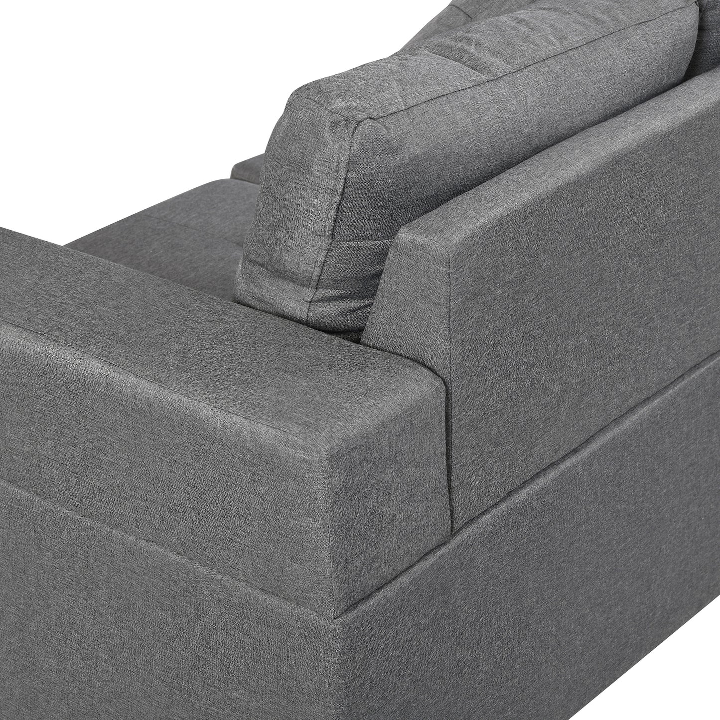 Sectional Sofa Set for Living Room with L Shape Chaise Lounge ,cup holder and Left or Right Hand Chaise Modern 4 Seat