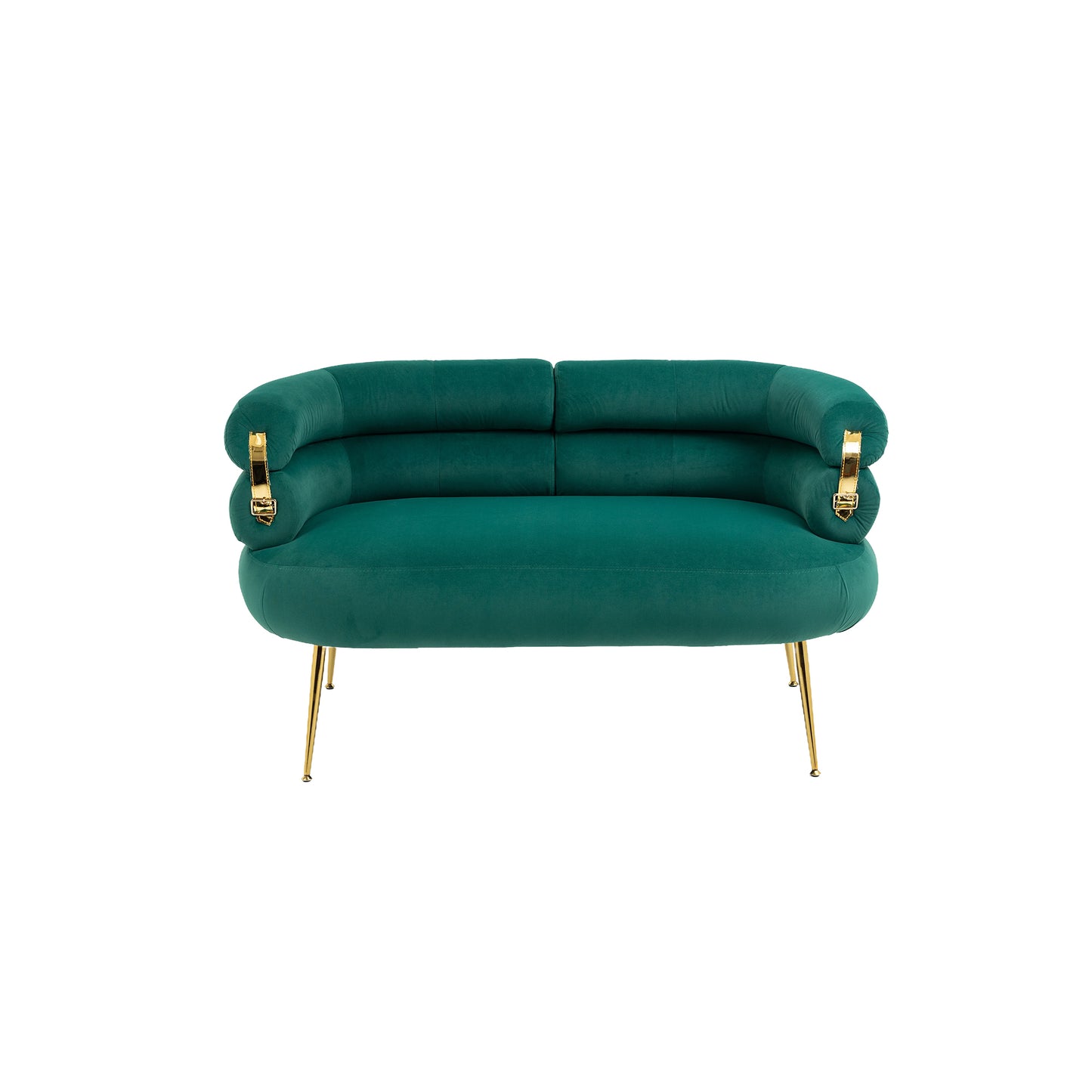 Accent Chair with Golden feet, green