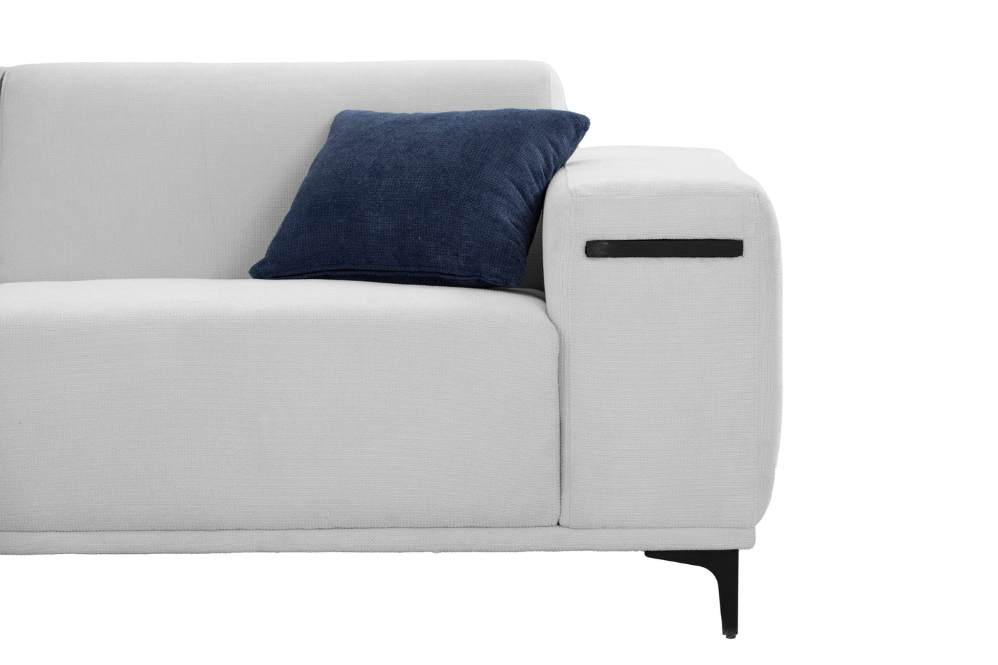 3 Seater Sofa with 2 Stretchable Walnut Pad for Living Room