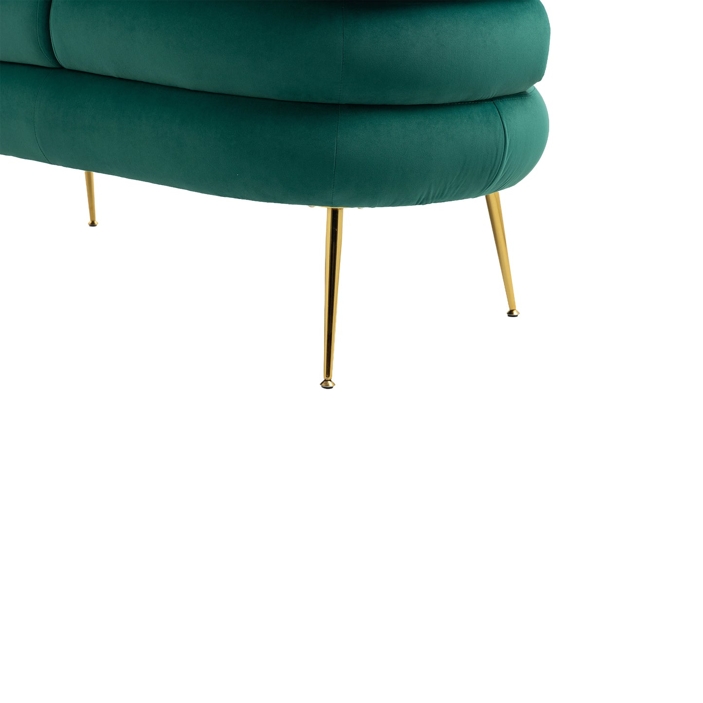 Accent Chair with Golden feet, green