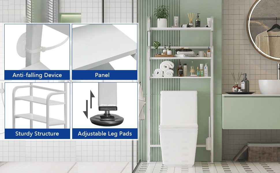 Over The Toilet Storage Shelf Bathroom Shelves