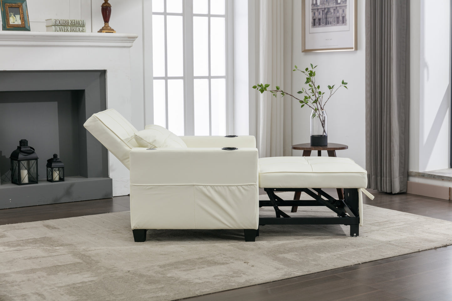 Convertible Futon Chair 3-in-1 Pull Out Sleeper