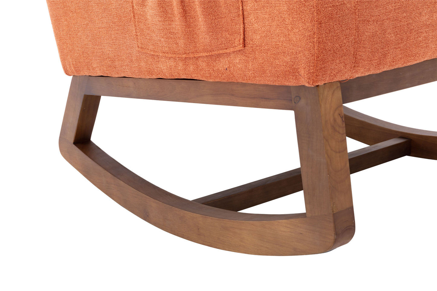 Orange rocking chair