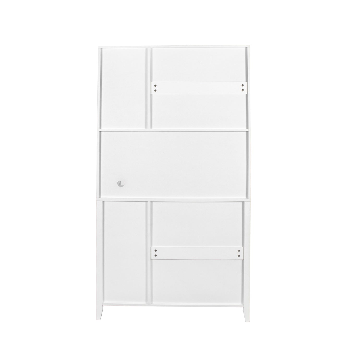 Large Kitchen Pantry Storage Cabinet with Glass Doors, Drawers & Open Shelves, Freestanding Kitchen Cupboard Buffet Cabinet for Living Room