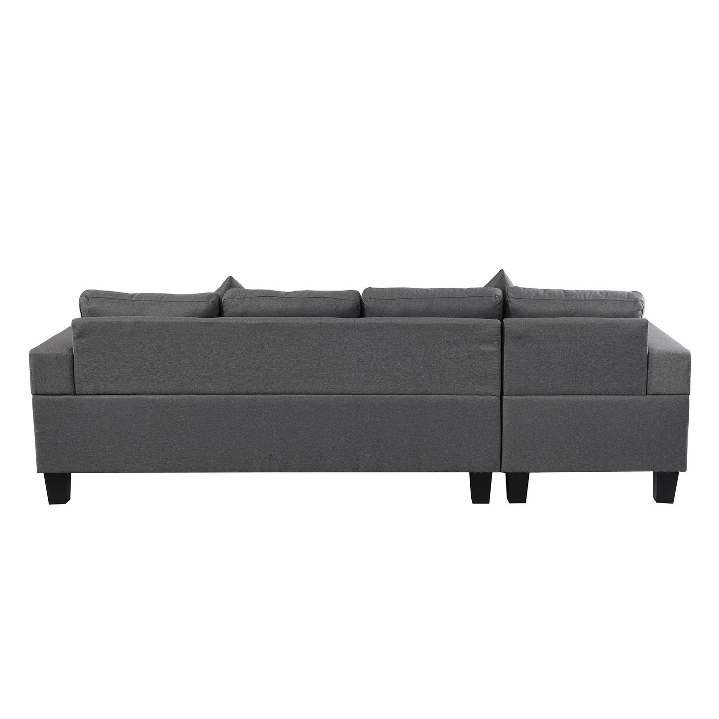 Sectional Sofa Set for Living Room with L Shape Chaise Lounge ,cup holder and Left or Right Hand Chaise Modern 4 Seat