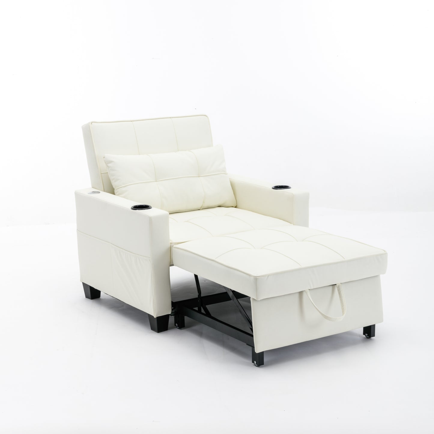 Convertible Futon Chair 3-in-1 Pull Out Sleeper