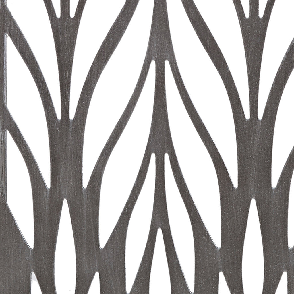 Florian Grey Laser Cut Wood 2-piece Panel Wall Decor Set
