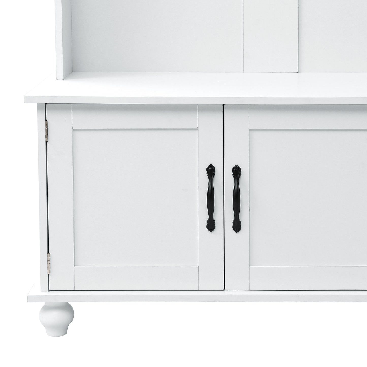 ON-TREND Modern Style Hall Tree with Storage Cabinet and 2 Large Drawers