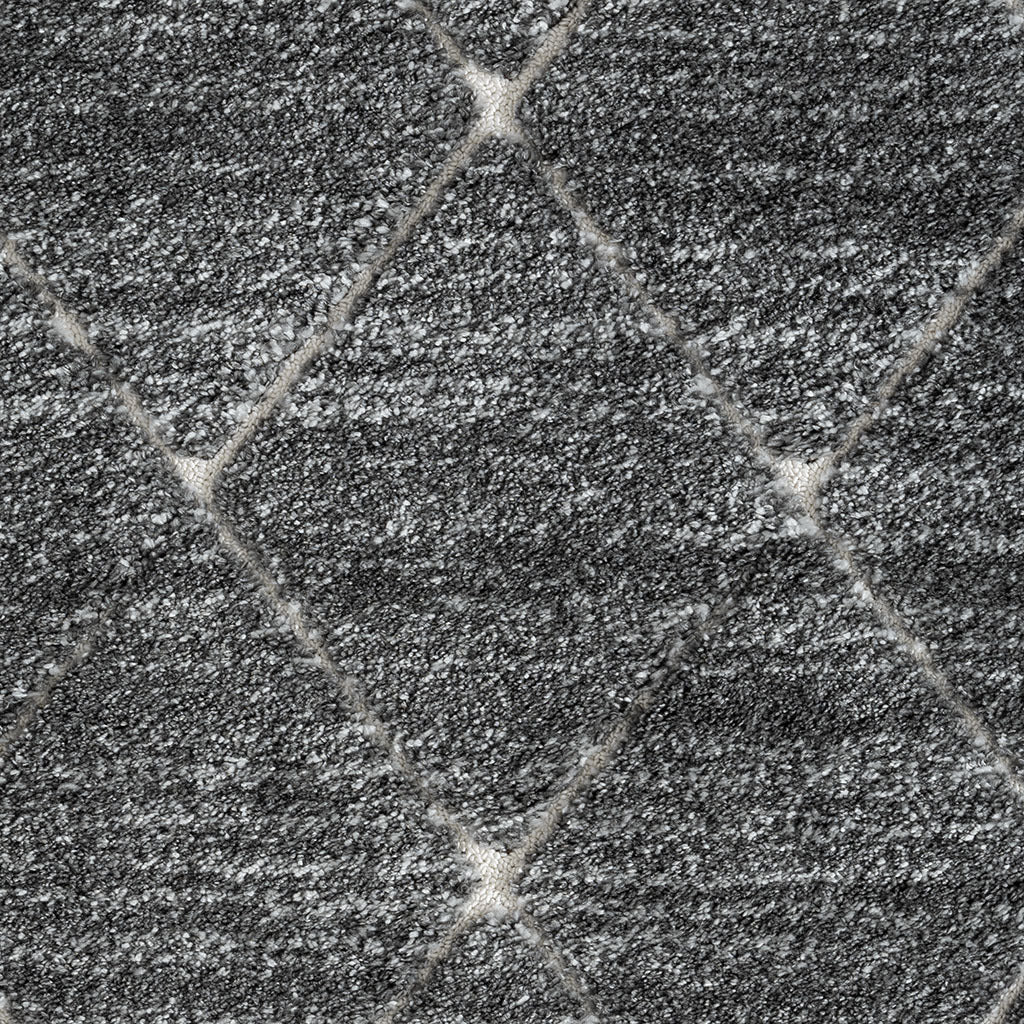 Sophie Talas Trellis Area Rug in Grey and Cream 6x9'