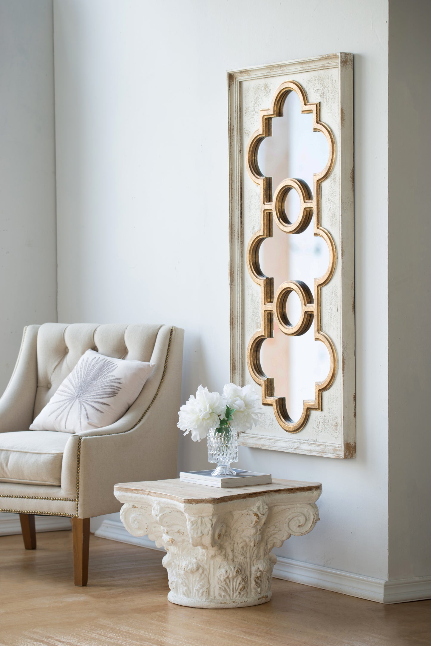 58" x 28" in Classically Inspired Henley Decorative Mirror