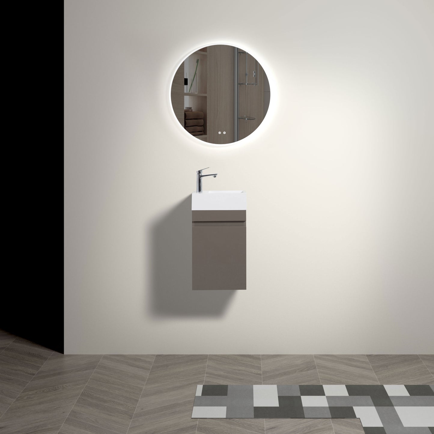 Laura 16" Small Bathroom Vanity with Sink