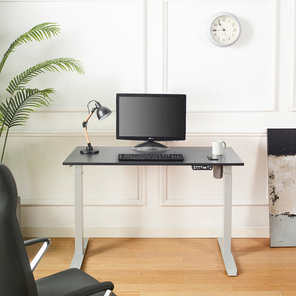 Florence Electric Height Adjustable Desk in Black