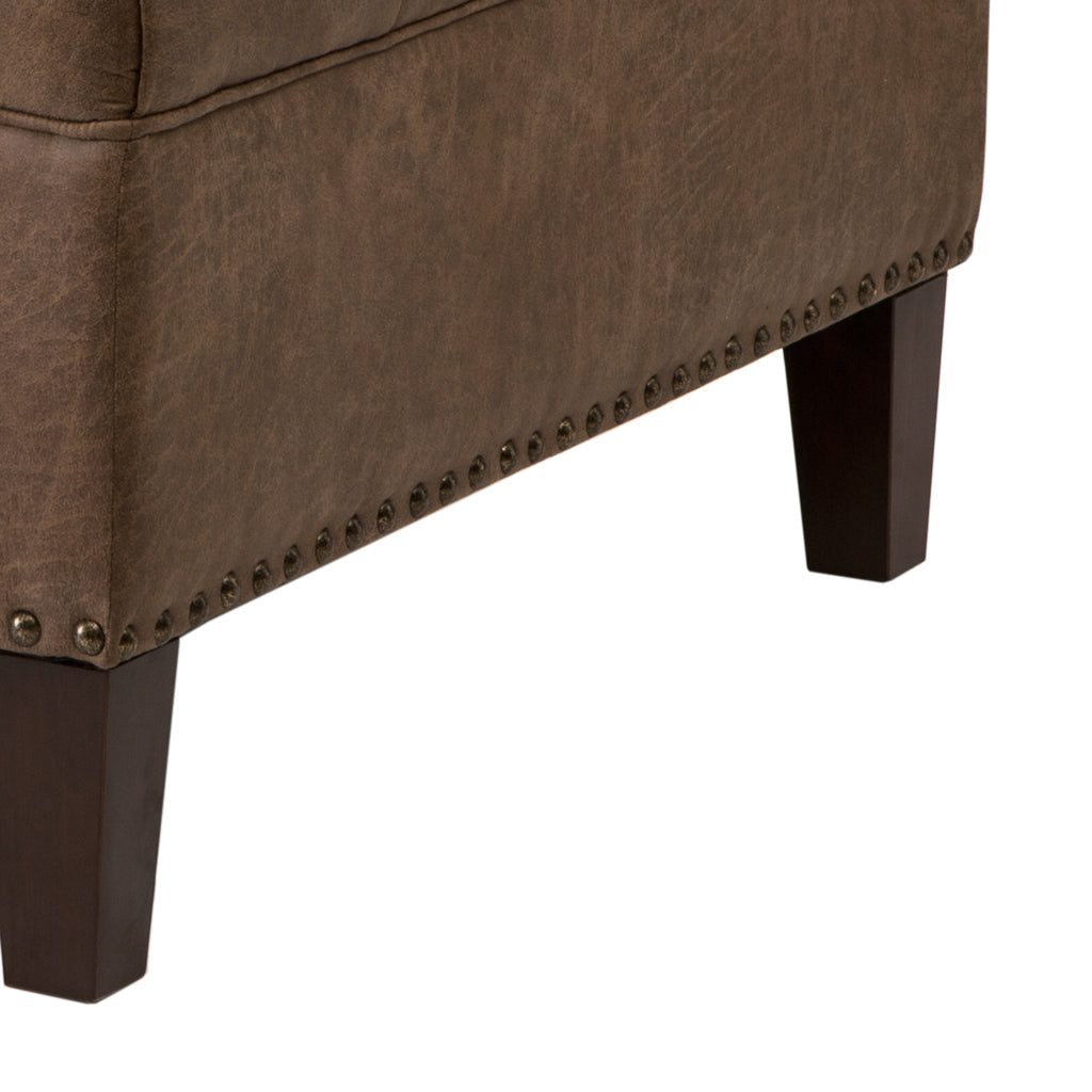 Madison Park Lindsey Tufted Square Cocktail Ottoman