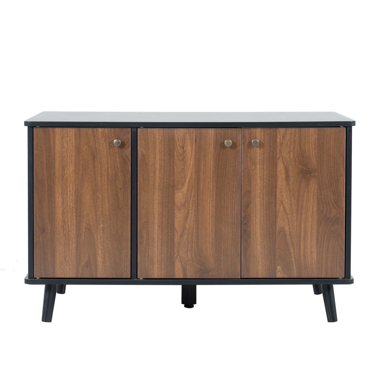 Litter Box Enclosure-Black and Walnut