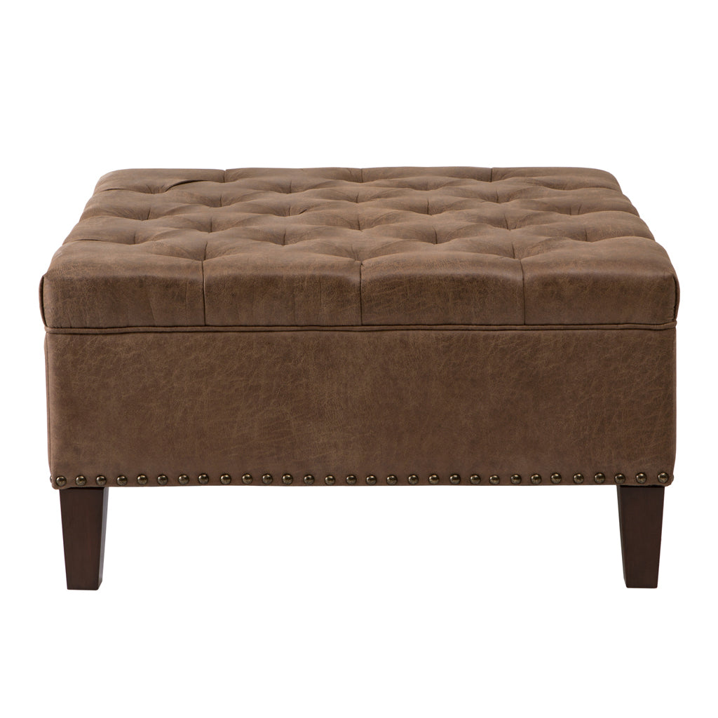 Madison Park Lindsey Tufted Square Cocktail Ottoman