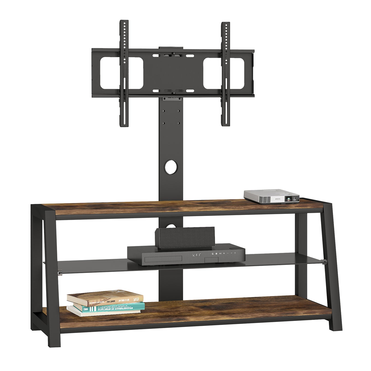 Adjustable Wooden Storage TV Stand