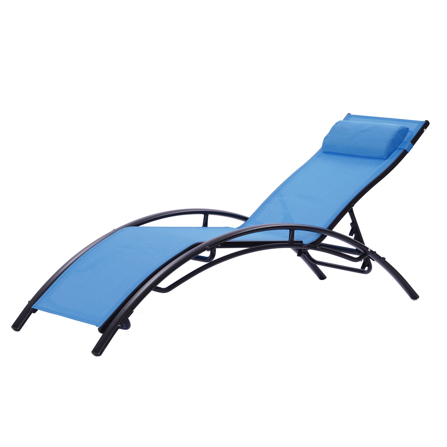 2pcs Set Chaise Outdoor Lounge Chair