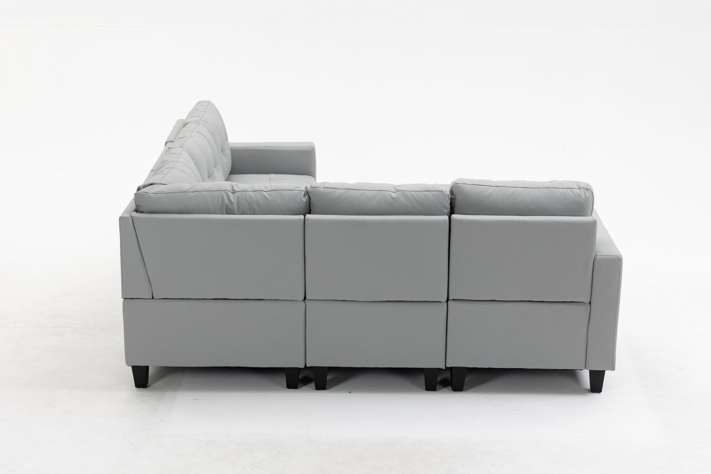 Modular Sectional Sofa Assemble Modular Sectional Sofas Bundle Set Cushions, Easy to Assemble Left & Right Arm Chair,Corner Chair, Ottomans Table