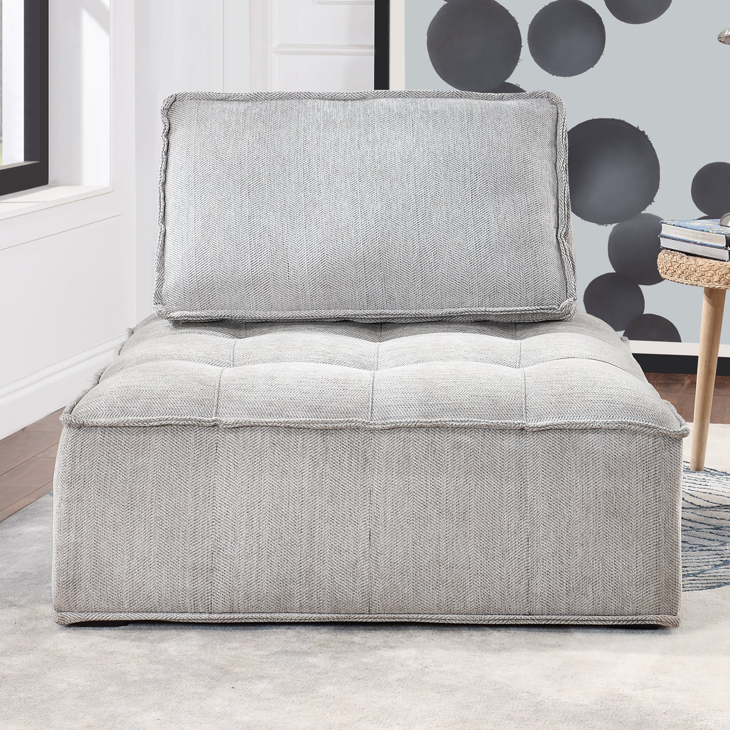 Upholstered Seating Armless Accent Chair