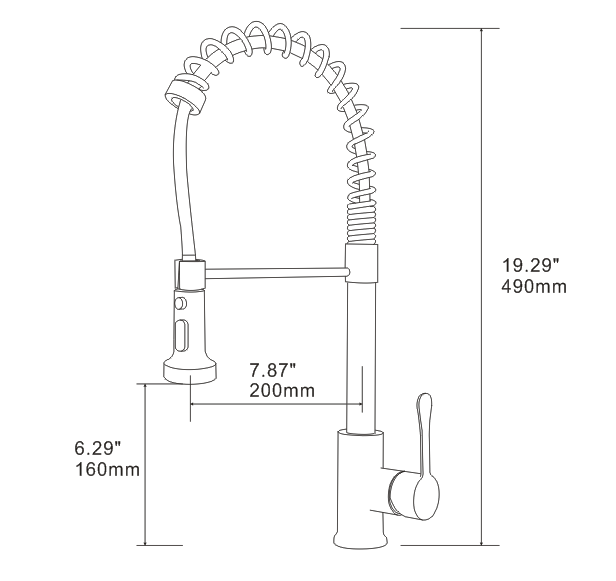 Kitchen Faucet with Pull Down Sprayer Brushed Gold, High Arc Single Handle Kitchen Sink Faucet , Commercial Modern Stainless Steel Kitchen Faucets