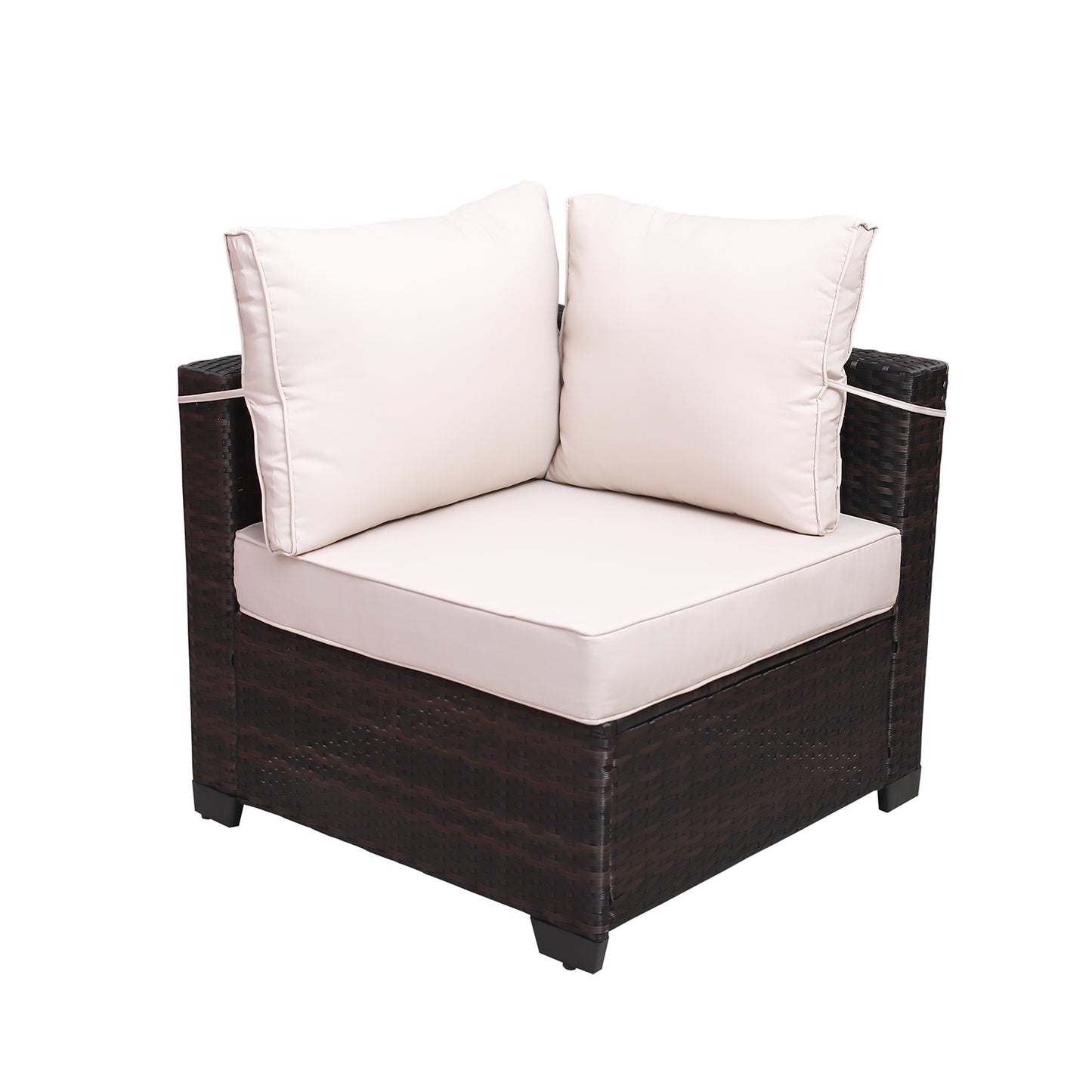 Modern 7-Piece PE Rattan Wicker Patio Furniture Set