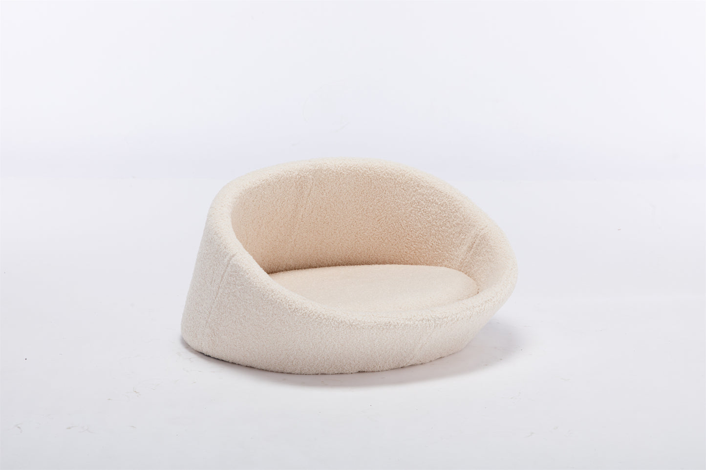 PANGPANG Cat Bed Pet Sofa With E1 Solid Wood frame, Cashmere Cover,Mid Size,BEIGE
