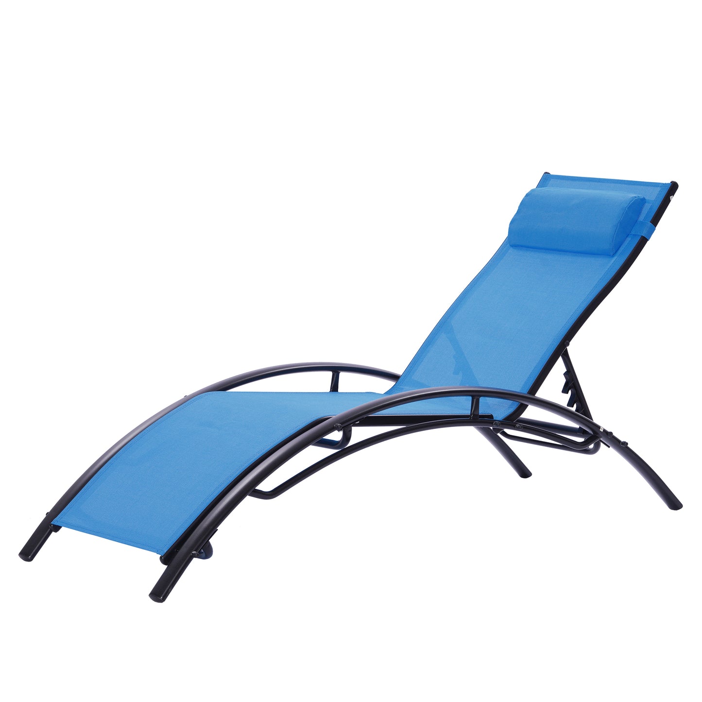 2pcs Set Chaise Outdoor Lounge Chair