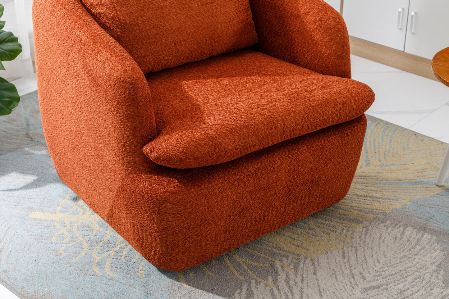 Comfy Round Accent Swivel Barrel Chair