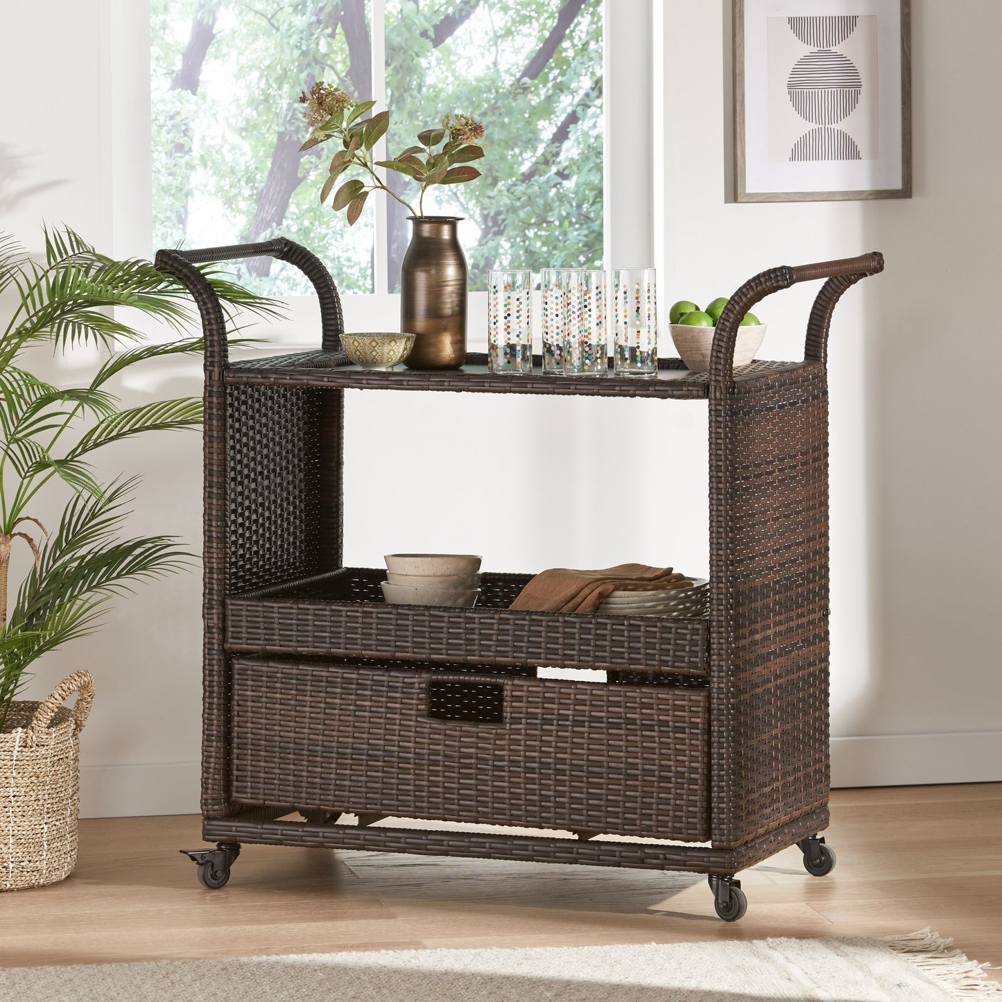 Shelton Patio Bar Cart