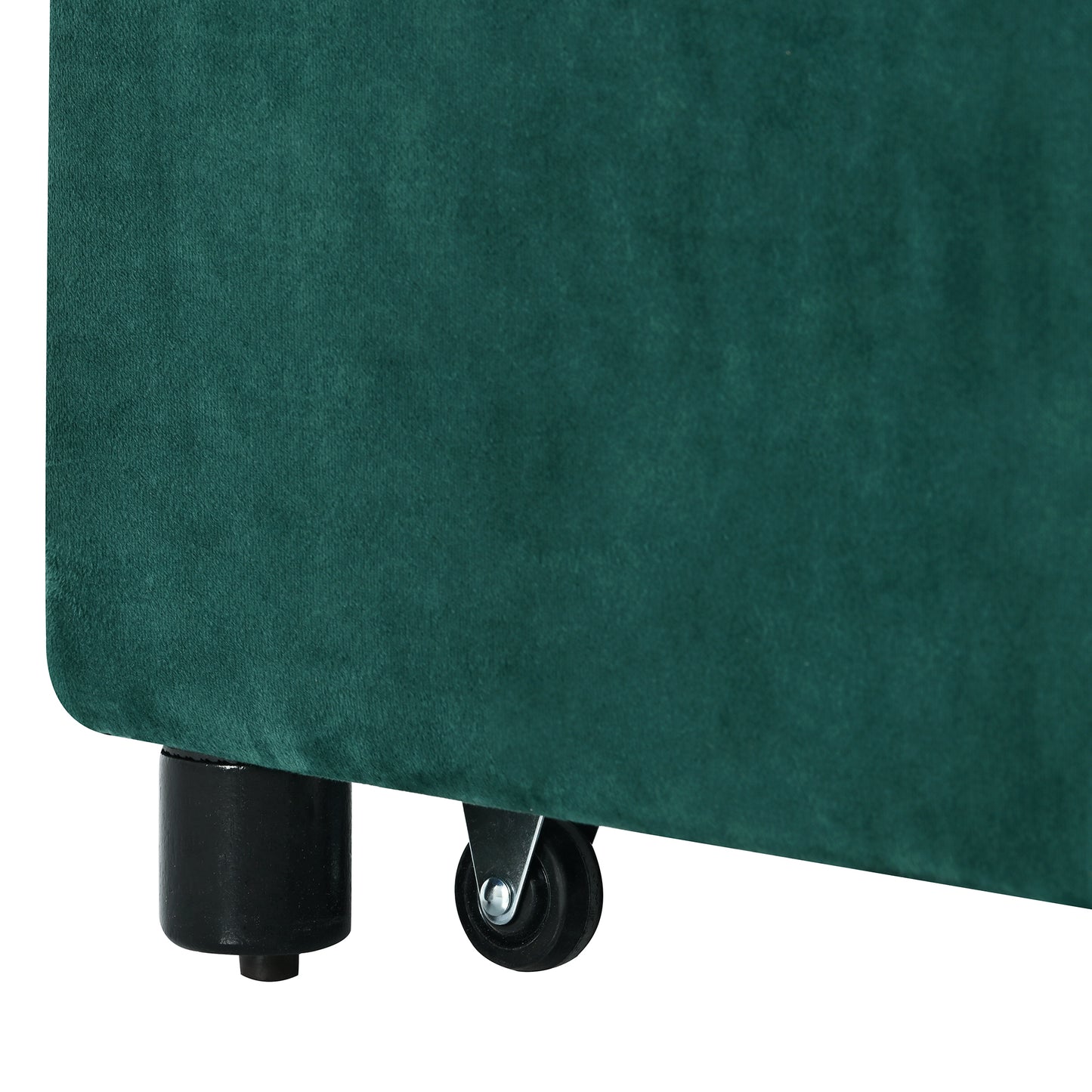 51.2" Button-Tufted Ottoman with Safety Close