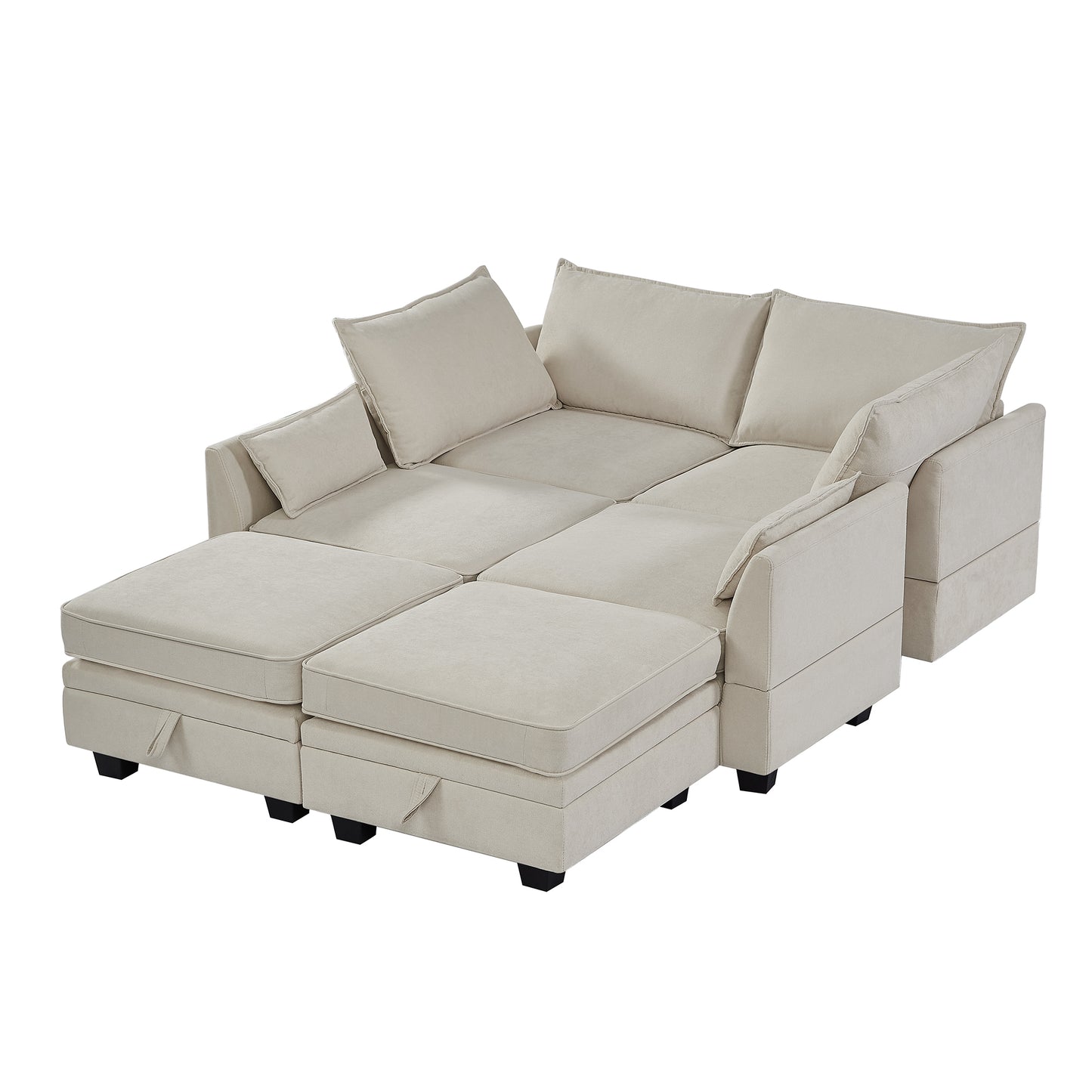 Modern Large U-Shape Modular Sectional Sofa