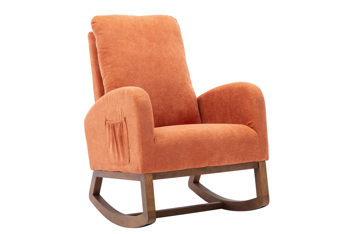 Orange rocking chair