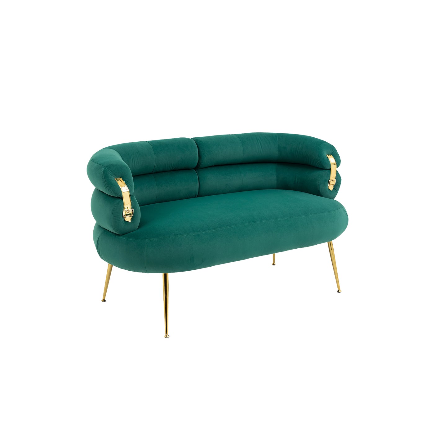 Accent Chair with Golden feet, green