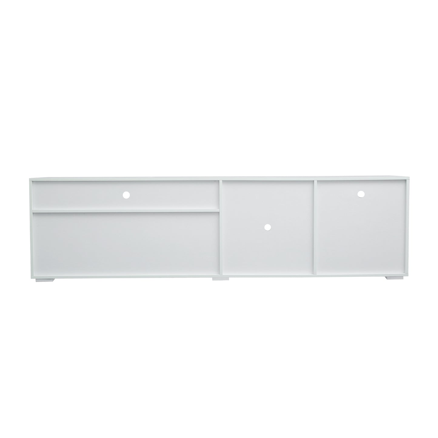 TV Stand High Gloss Doors Modern TV Stand LED(White/Black)