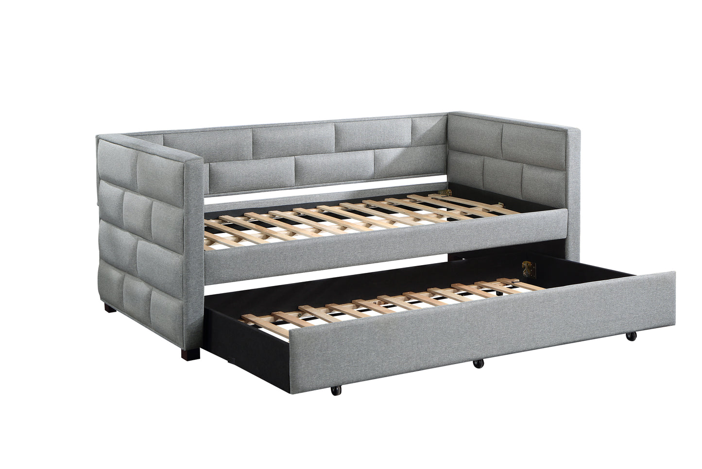 ACME Ebbo Daybed & Trundle Gray Fabric