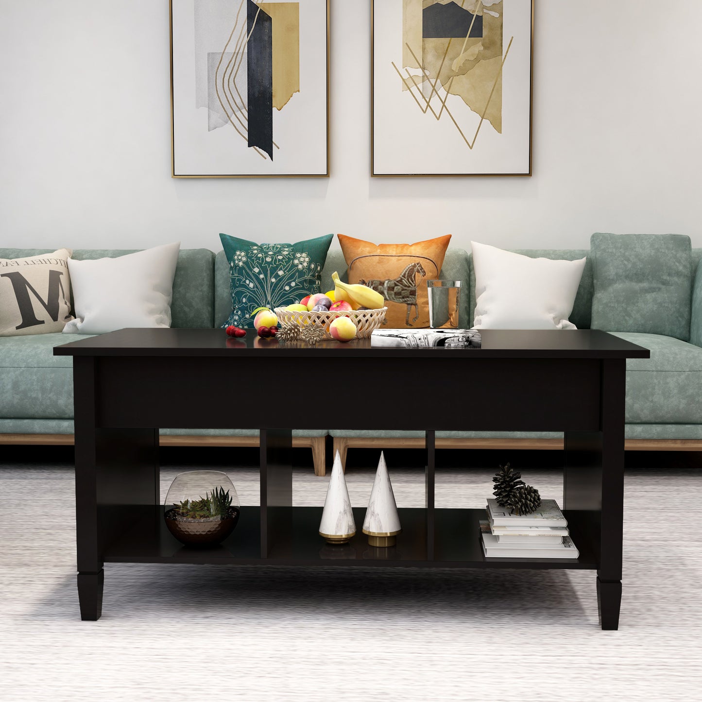 Lift Top Coffee Table - Black