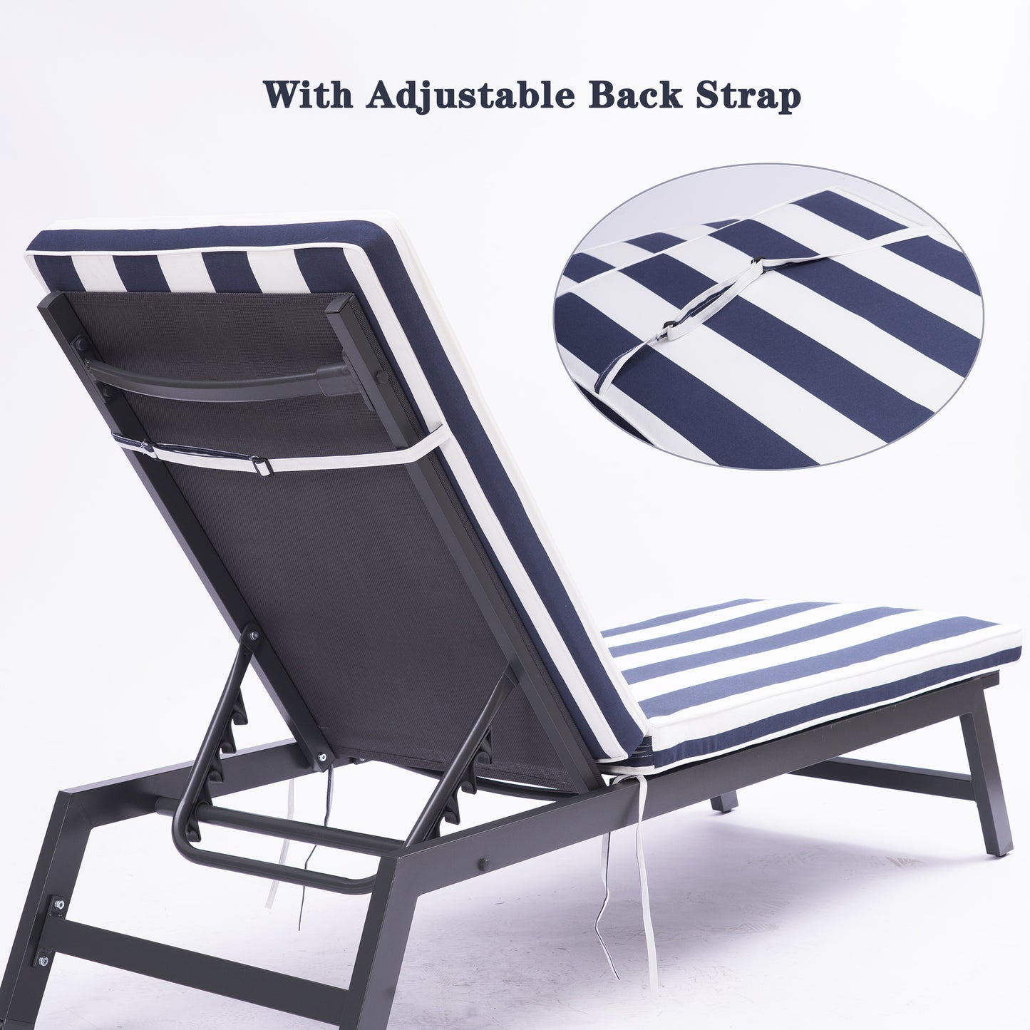 1pc Outdoor Lounge Chair Cushion Replacement