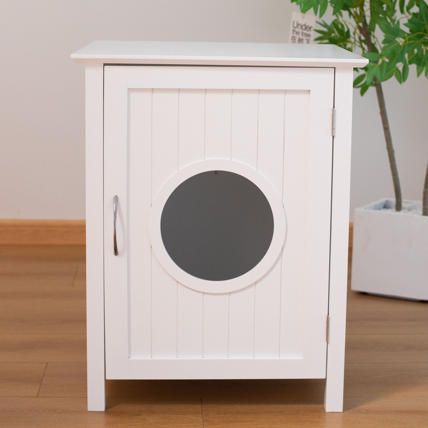 Cat Litter Box Enclosure - (White)