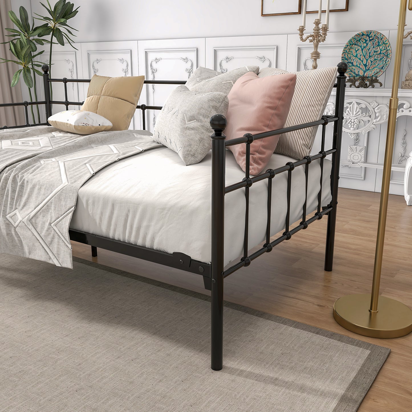 Multifunctional Metal Platform Daybed Frame  - Twin