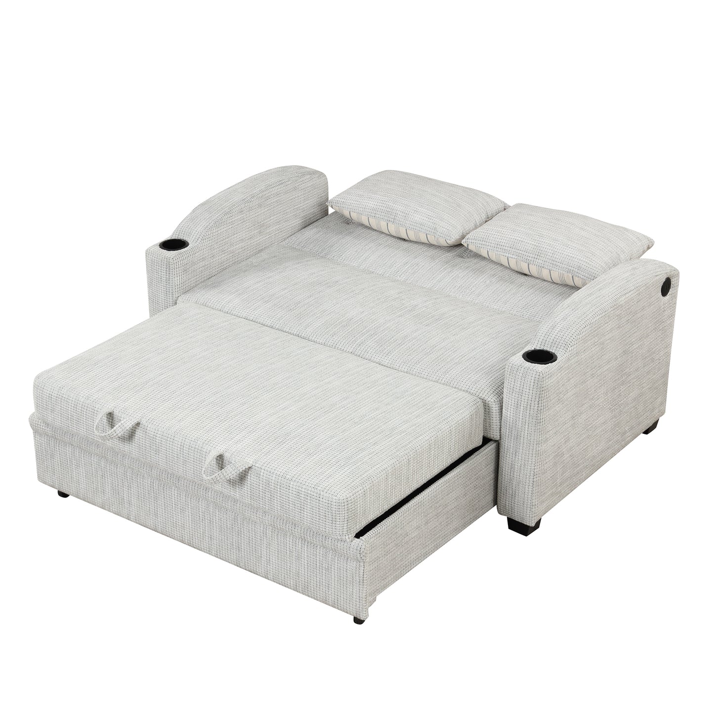 65" Modern  Pull Out Sofa Bed