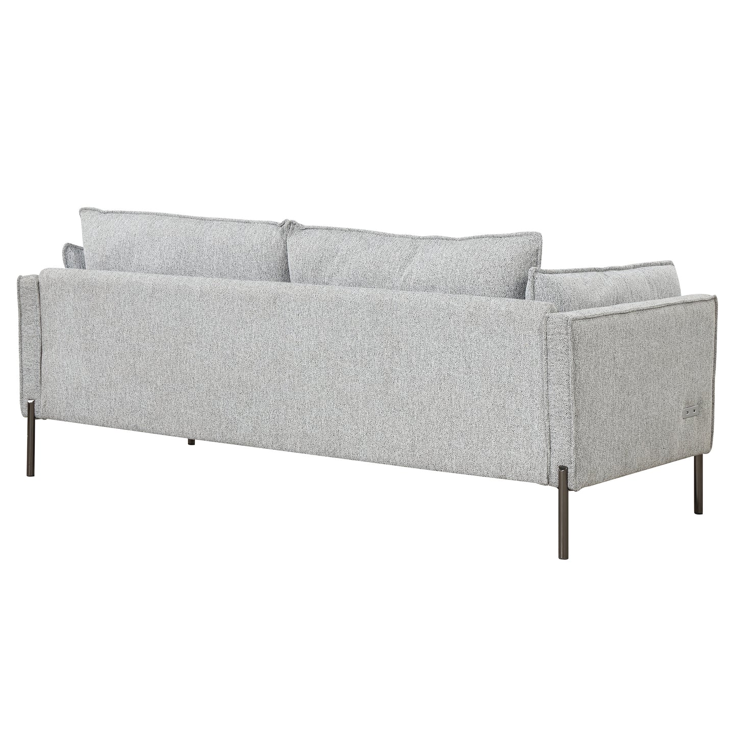 76.2" Modern Style 3 Seat Sofa Linen Fabric Upholstered Couch Furniture  for Different Spaces