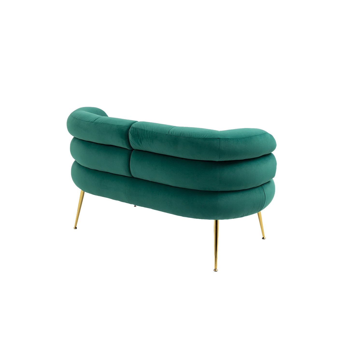 Accent Chair with Golden feet, green