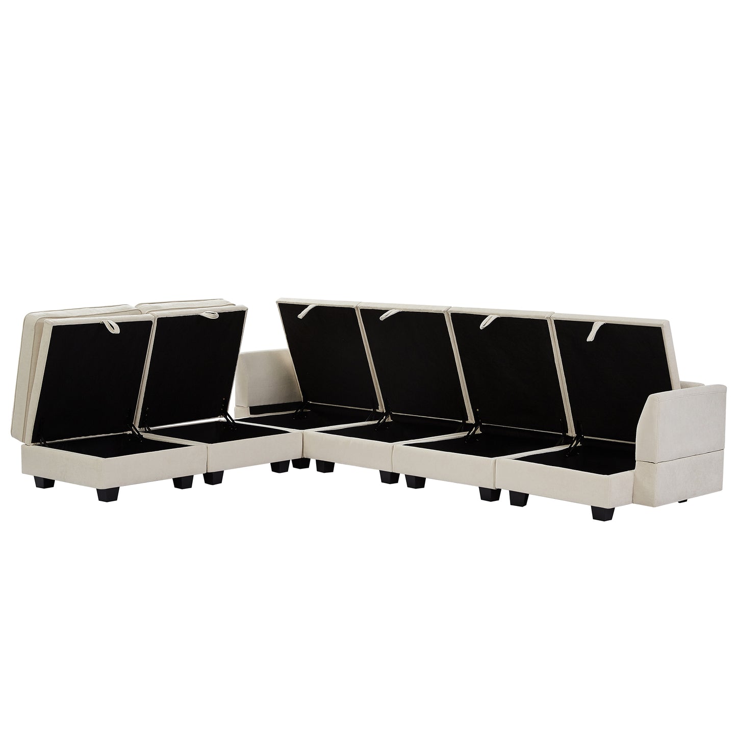 Modern Large U-Shape Modular Sectional Sofa