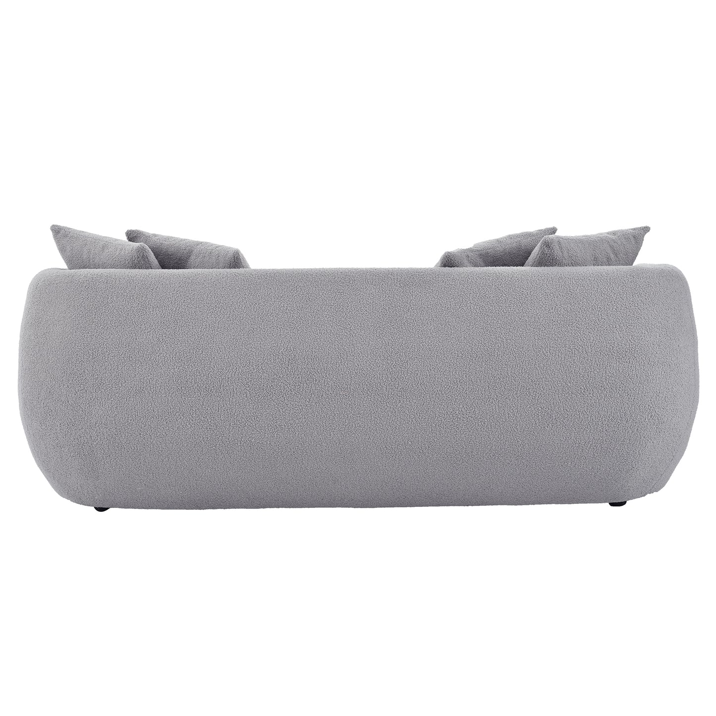 U_Style Upholstered Sofa,Modern Arm Chair for Living Room and Bedroom,with 4 Pillows