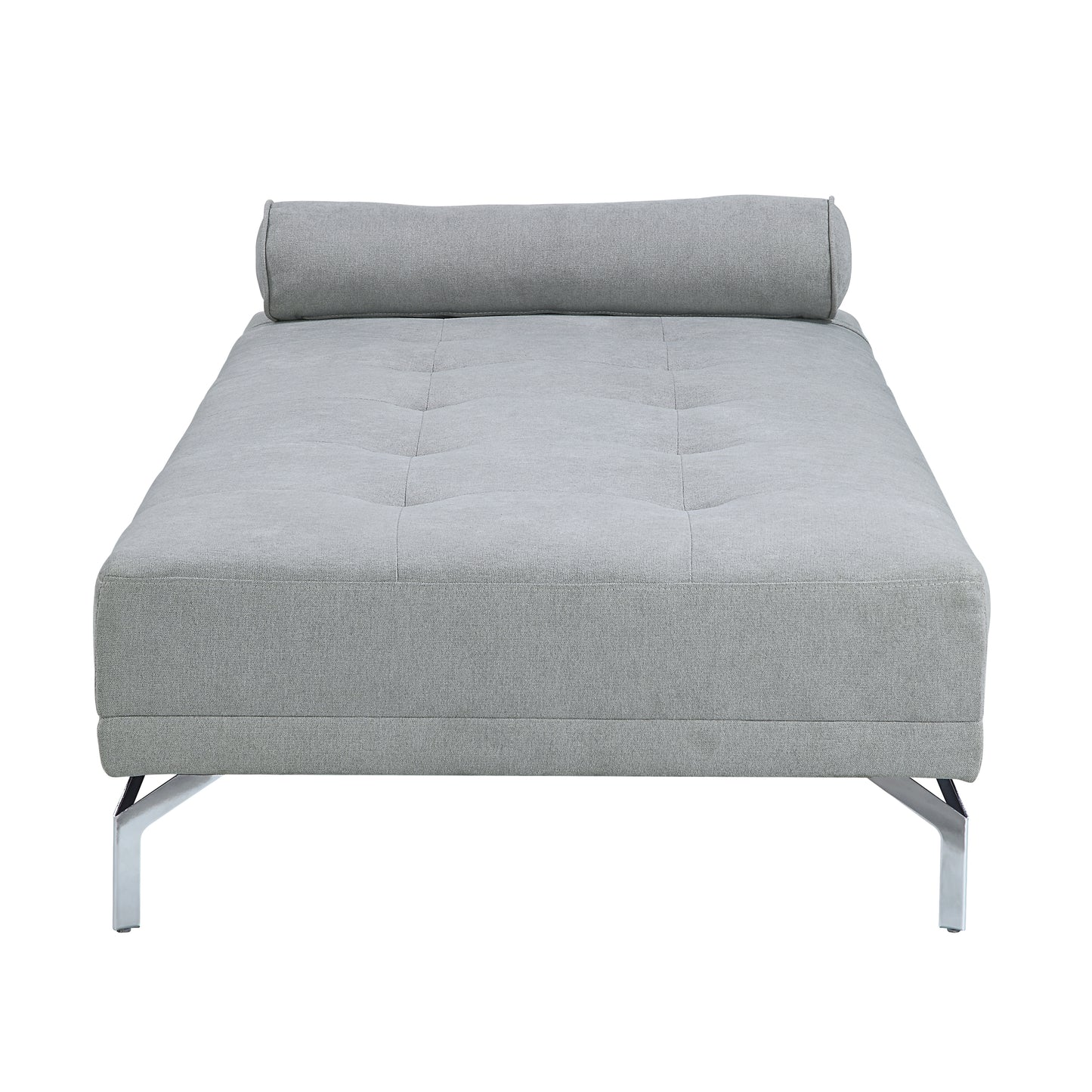 Quenti Sofa Bed w/Pillow in Gray Melange Velvet