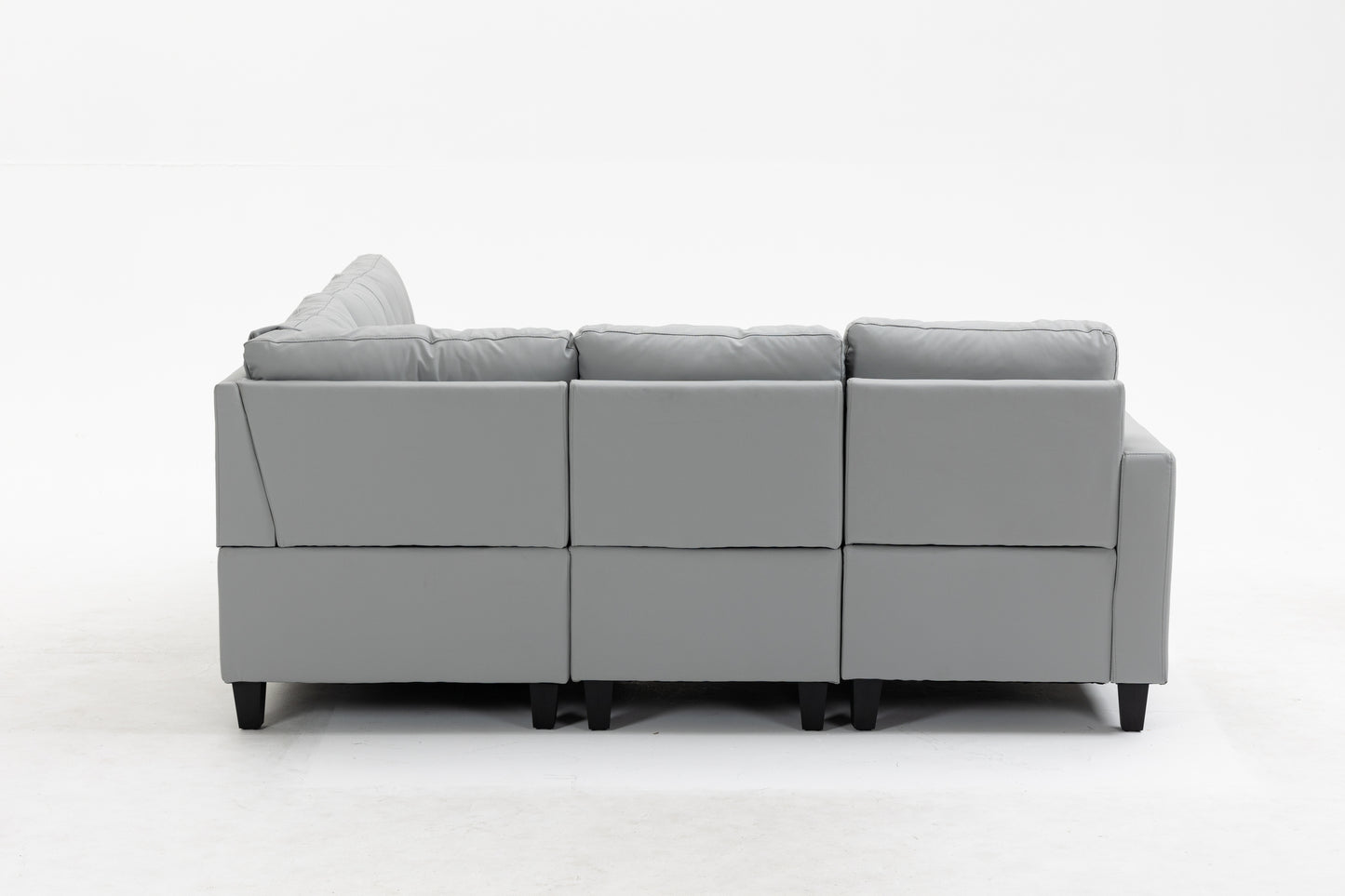 Modular Sectional Sofa Assemble Modular Sectional Sofas Bundle Set Cushions, Easy to Assemble Left & Right Arm Chair,Corner Chair, Ottomans Table